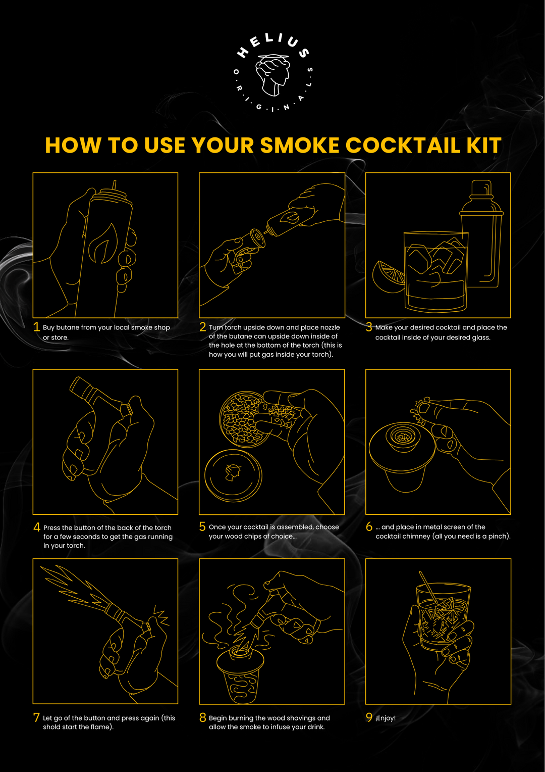 Master the Art of Smoke | Cocktail Kit Instructions – Helius Originals
